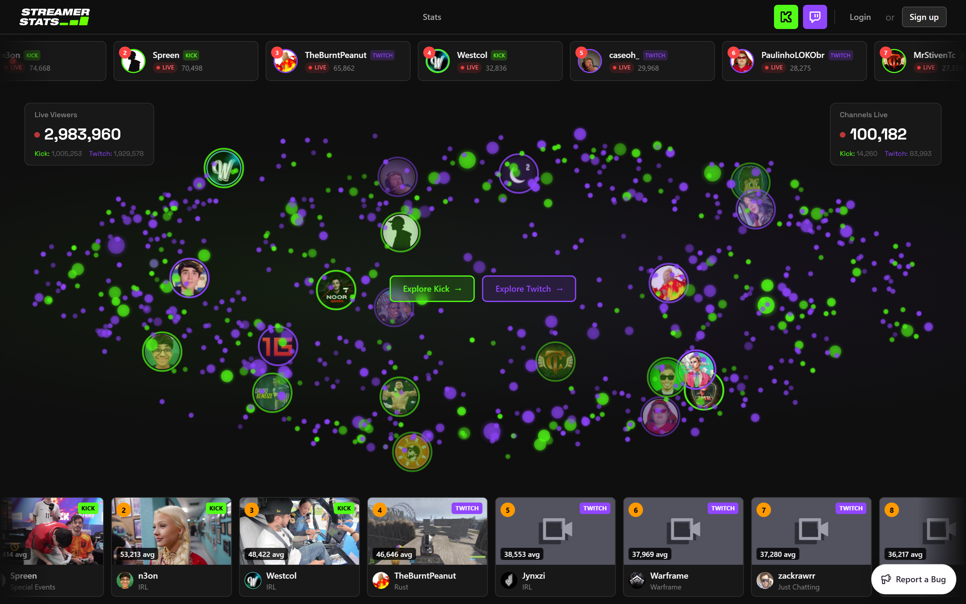 streamerstats.com screenshot